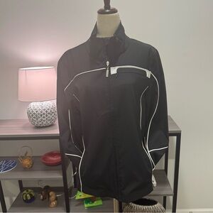 n:vo by LaChoi Black Full-Zip Athletic Jacket – Size L
